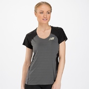 New Balance Womens Boylston Short Sleeve Magnet with Black N7n6186